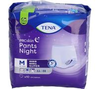 Tena Pants Night Super Proskin Mutandine Assorbenti Taglia M, 10 Pezzi