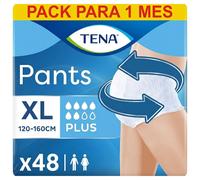 TENA Pants Plus, 48 pairs, Unisex Incontinence Pants (4 x 12 packs) for Women and Men with Heavy Bladder Weakness, Designed for Everyday Life with Tr