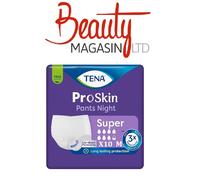 TENA Pants ProSkin Night Super - Medium - 1 Packs of 10 - 10 Pants - 2100ml