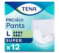 TENA Pants Super | Size Large | 7 Drops | Case Saver | Incontinence Pants | 1 Pack of 12