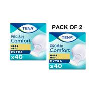 TENA Proskin Comfort Extra - 2 Packs of 40- 80 Incontinence Pads