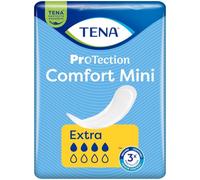 TENA ProSkin Comfort Incontinence Pads, Mini Extra (30 Count) | For Medium Leakage, Discreet, with Extra Absorption, Odour Control & Long-Lasting Dryness