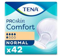 TENA ProSkin Comfort Incontinence Pads, Normal (42 Count) | Bowl-Shaped, for High Absorbency with FeelDry Advanced™, Breathable Back-Sheet & Secure Fit