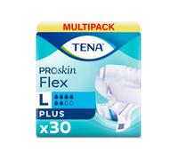 TENA ProSkin Flex Plus | Size Large | 6 Drops | Incontinence Slips | All in One Slips | 3 Pack of 30