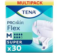 TENA ProSkin Flex Super | Size Medium | 7 Drops High Absorbency | Incontinence Slips | All in One Slips | 3 Pack of 30…