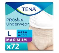 Tena ProSkin Incontinence Underwear for Women, Maximum Absorbency, Large, 72 ct