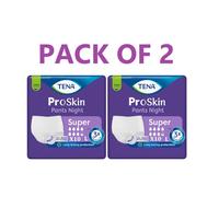 TENA ProSkin Pants Night Super -Large-2 Packs of 10- 2100ml