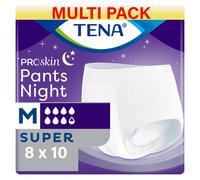 Tena Proskin Pants Night - Super - Medium - 8 Packs of 10