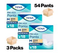 TENA Proskin Pants Normal Medium Incontinence Pants - 3 Pack of 18 (54) - Size M