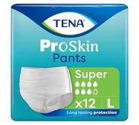 TENA ProSkin Pants - Super - Size Large - Incontinence Pants - 1 x Pack of 12