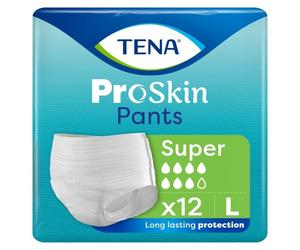 TENA ProSkin Pants - Super - Size Large - Incontinence Pants - 1 x Pack of 12