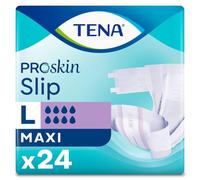 TENA ProSkin Slip Maxi | Size Large | 8 Drops Absorption | Incontinence Slip | All-in-One Slips | 1 Pack of 24