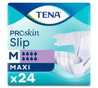 TENA ProSkin Slip Maxi | Size Medium| 8 Drops Absorption | Incontinence Slip | All-in-One Slips | 3 Pack of 24
