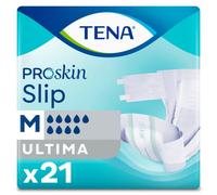 TENA ProSkin Slip Ultima| Size Medium | 9 Drops High Absorption | Incontinence Slip | All-in-One Slips | 3 Pack of 21
