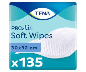 TENA Proskin Soft Wipes - 135 Pack