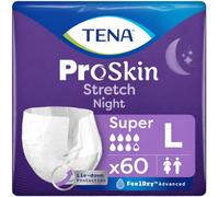 TENA ProSkin Stretch Pull-Up Briefs, Night, Large, 2 Packs of 30 (60 Count)
