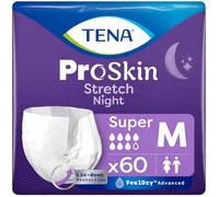 TENA ProSkin Stretch Pull-Up Briefs, Night, Medium,2 Packs of 30 (60 Count)