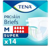 TENA ProSkin Unisex Adult Diapers with Tabs, Maximum Absorbency, Medium, 14 ct