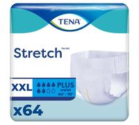 Tena ProSkin Unisex Stretch Plus Briefs, Adult Diapers with Tabs, Maximum Absorbency, Incontinence and Bladder leaks Control, XXLarge, 64 Count