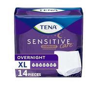 TENA Sensitive Care Overnight Incontinence Underwear for Women, X-Large, 14 Count (New Sizing)
