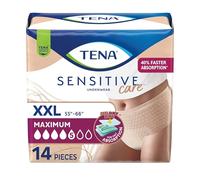 Tena Sensitive Care Underwear for Women Maximum, Adult Diaper, Postpartum and Bladder Leakage, XXL, 14 Count, Better Fit