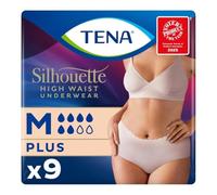 Tena Incontinence Pants Silhouette Plus High Waist Creme Medium 9 pack