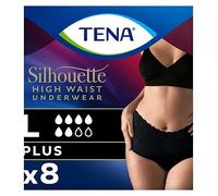 TENA Silhouette Incontinence Pants Plus Large High Waist Black 8s