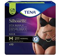 Tena Silhouette Low Waist Black Size Medium 10 Units