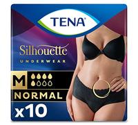 Tena Silhouette Plus Disposable Absorbent Panties, Low Waist, Size M, 12 Pieces
