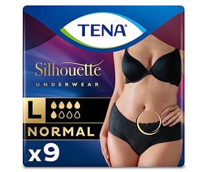 Tena Silhouette Normal Incontinence Pants, Large, Pack Of 9