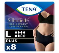 TENA Silhouette Plus Black Large 8 Pack pack