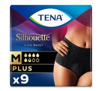 TENA Silhouette Plus High Waist Noir Medium (1010ml) 9 Pack Incontinence Protection