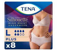 Tena - Tena Silhouette Creme High Waist Absorbent Panties Large Size 8 Pieces - 986860599