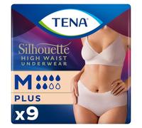 Tena Incontinence Pants Silhouette Plus High Waist Creme Medium 9 pack