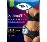 TENA Silhouette Plus Noir 4x9 - Incontinence and Abundant Urine Loss Underwear - Comfortable and Breathable Design - 36 Disposable Panties - Black - Size Medium