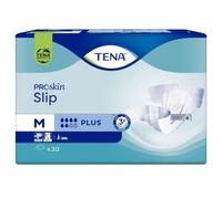 TENA, M (Pack of 1), White ProSkin Incontinence Slip Plus Medium, 30 Count