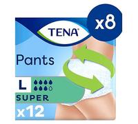 TENA Super Unisex Incontinence Pants - Large - 8 packs of 12 bundle