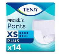 1x TENA ProSkin Pants Plus Incontinence Pants - X-Small - Pack of 14 - 2100ml