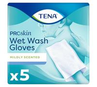 TENA Wet Wash Glove Mildly Scented 5PC