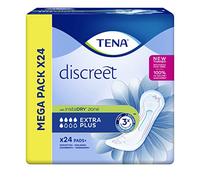 TENA Women's Incontinence Sanitary Napkin, Extra Plus, Triple Protection, Mega Pack of 24