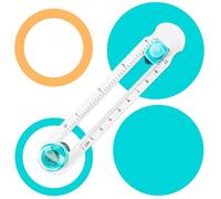 TenaLucy Circular Paper Cutter, 2-20 cm Adjustable Circular Cutter Rotary Cutter Paper Cutter Adjustable Circle Cutter Multifunctional Scrapbooking Rotary Circle Cutter, Crafts