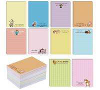 Tenare 10 Pcs Funny Teacher Gifts Sticky Notes 3 x 4 Inch Novelty Employee Note Pads with Funny Sayings 50 Sheets Each Mini Pocket Memo Notepads Gifts for Coworkers Teacher School Office Supply