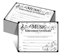 Tenare 100 Pcs Music Achievement Certificate Music Award Certificates 11 x 8 Inch Music Certificate of Achievement Recognition Winner Certificate for School Students Teaching Competitions