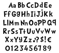 Tenare 134 Pieces 5 Inch Bulletin Board Letters Alphabet Numbers Combo Set Letter Cutouts for Bulletin Board Display Home Decor(Black Color)