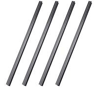 Tenare 4-Piece Hanging File Rails PVC Black, 1/2 Inch Drawer Sides, 15.8 Inch Long, Office File Organization, Home Document Management