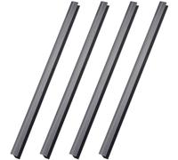 Tenare 4 Pieces Hanging File Rails PVC Black File Rails Hanging System Keeping Your Folders Neat and Organized(3/4 Inch Drawer Sides 15.8 Inch Long)