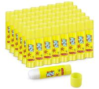Tenare 48 Pcs Glue Stick 9g Bulk Craft Glue for Arts & Crafts Activities Quality Adhesive Gluestick Multipack for Paper, Scrapbooking, School Office Classroom Home Student Supplies, Yellow
