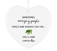 Tenare Ceramic Thank You Gift, Sometimes People Forget How Amazing They Are, Sentimental Well Done You're Amazing for Mentor Friend Family Colleague(Turtle Style)