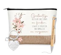 Tenare Pack of 3 Thank You Gifts Farewell for Colleague Employee Cosmetic Bag with Saying Danke für Alles Ballpoint Pen Keyring, As shown in the picture, Great colleagues are hard to find