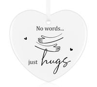 Tenare Sympathy Gift Condolence Ceramic Keepsake No Words Just Hugs Bereavement Gifts Thinking of You Memorial Porcelain Remember Loved One Sorry for Your Loss Souvenir